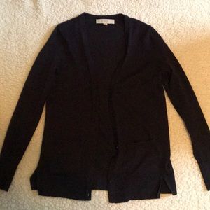 LOFT sparkly navy cardigan